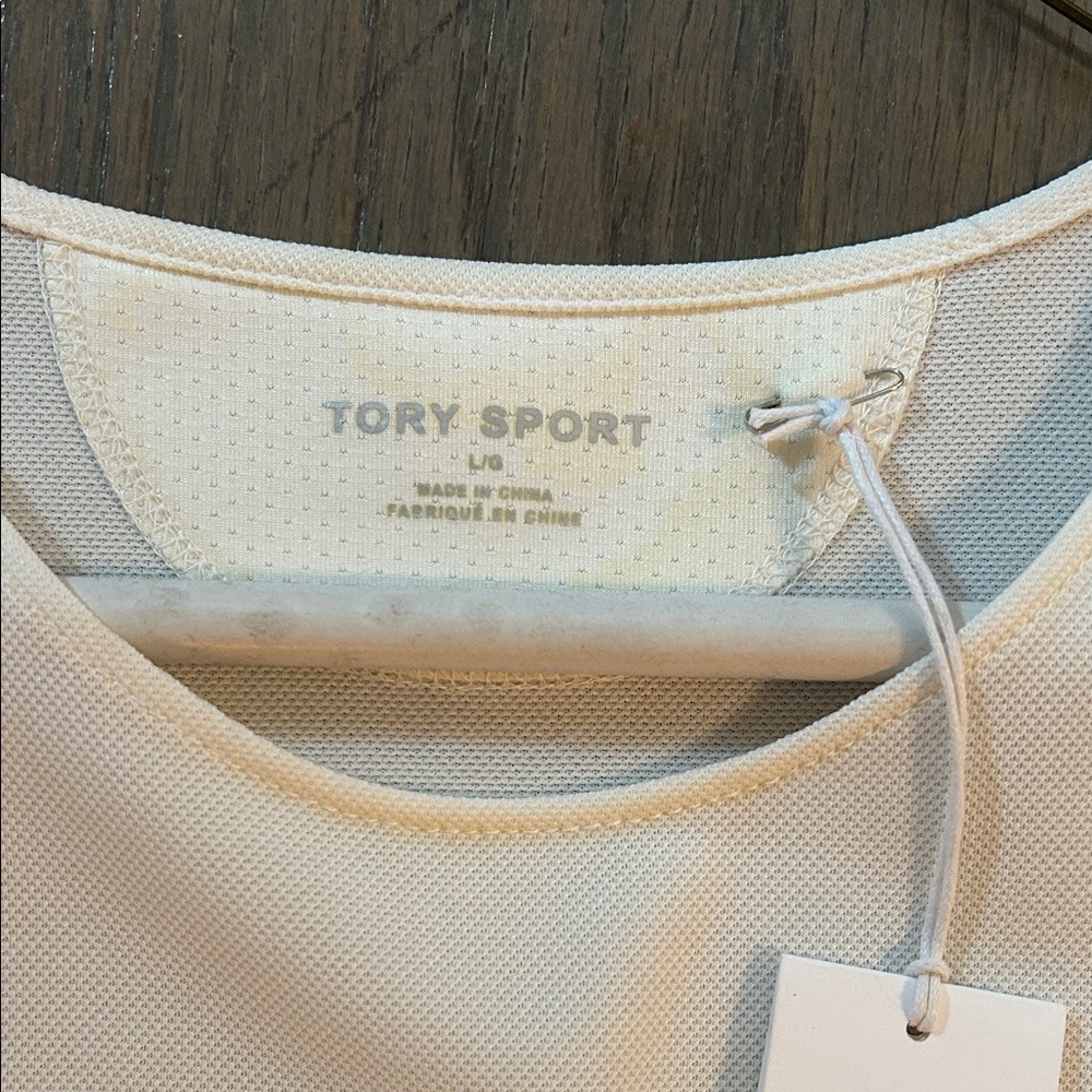 Tory Burch / Tory Sport Cream and Navy Blue Tennis Dress - Picture 2 of 4